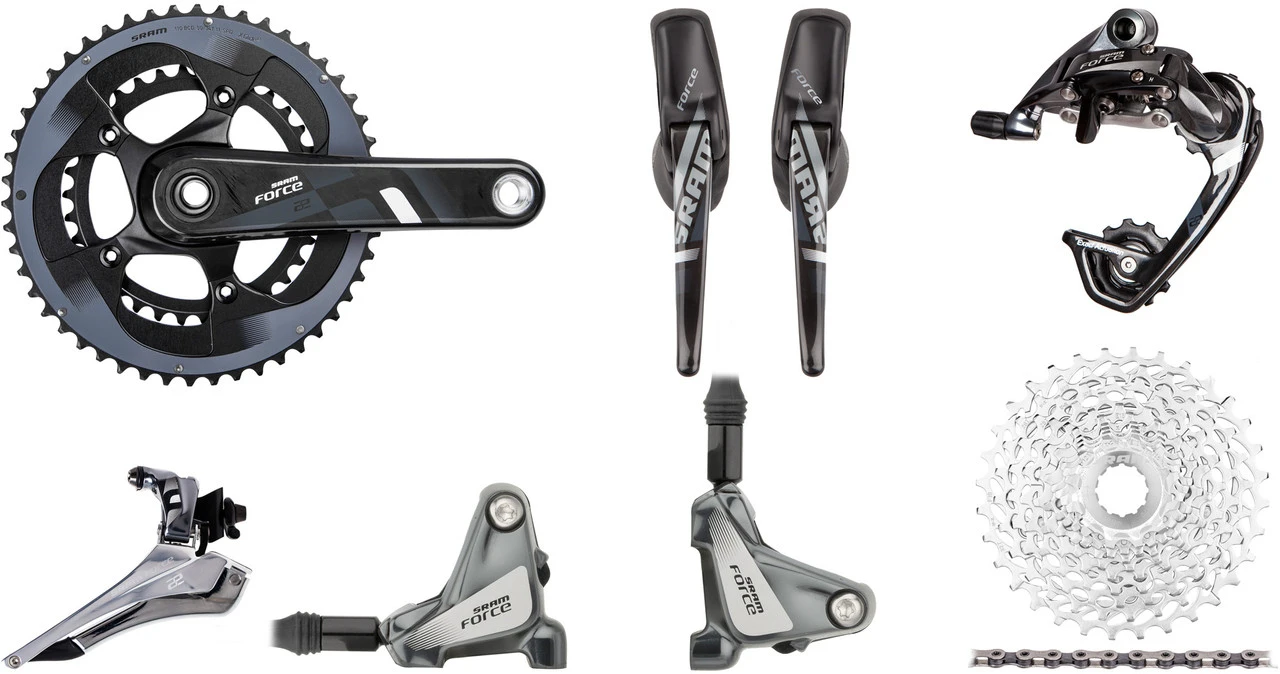 SRAM Force 22 FM Gruppe 2x11 39-53 BB30 Hydr. Scheibenbremse 1 SRAM Force 22 FM Gruppe 2x11 39-53 BB30 Hydr. Scheibenbremse