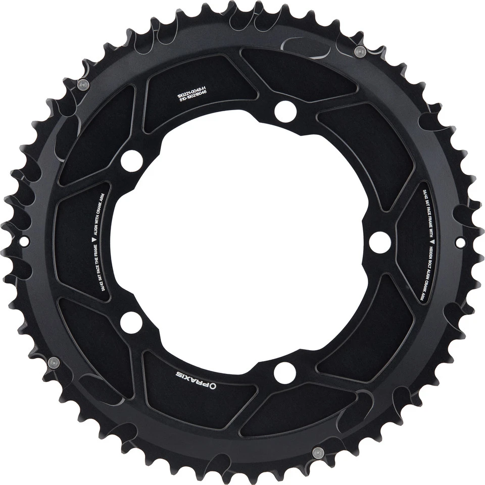 Praxis Works Time Trial Kettenblatt-Set, 5-Arm, 130 Mm Lochkreis 2 Praxis Works Time Trial Kettenblatt-Set, 5-Arm, 130 Mm Lochkreis – Bild 2